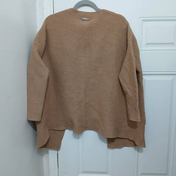 Twin set Simona barbieri womens large camel tan wool cashmere sweater jacket - Picture 3 of 8